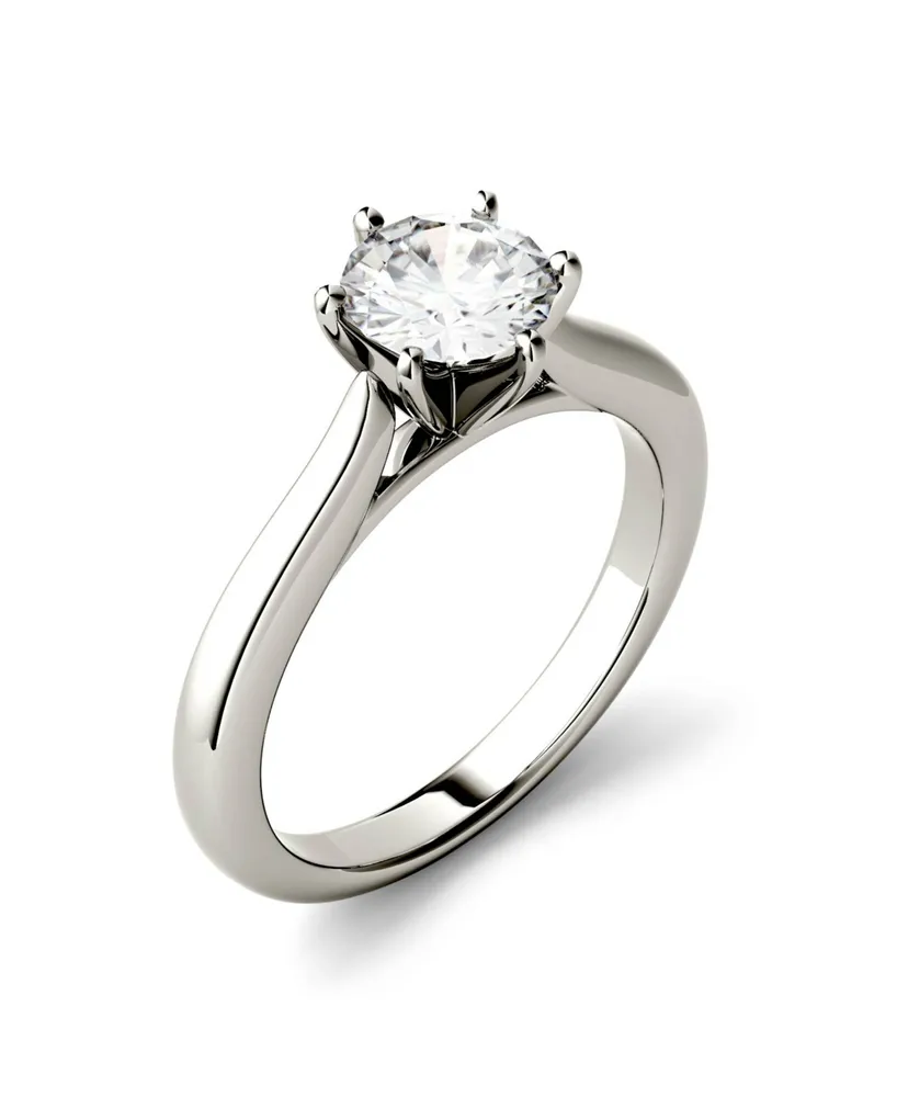 Macy's Diamond Solitaire Engagement Ring (4 ct. t.w.) in 14k White