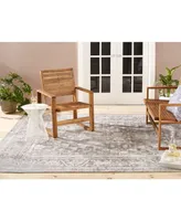 Nicole Miller Patio Sofia Ivy Gray 5'3" x 7'2" Outdoor Area Rug