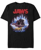 Jaws Men's Painted Open Mouth Shark Short Sleeve T-Shirt