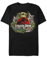 Jurassic Park Men's Group Collage Short Sleeve T-Shirt