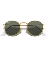 Ray-Ban Round Metal Polarized Sunglasses, RB3447 50