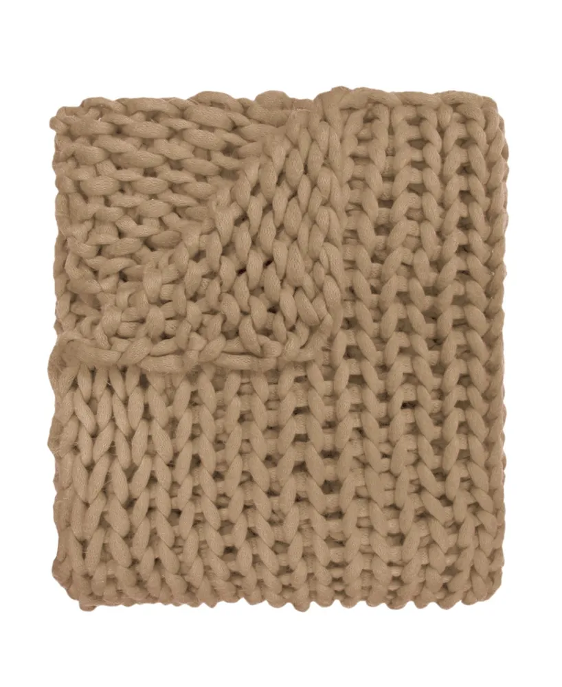 American Heritage Textiles Chunky Knit Throw, 40" x 50"