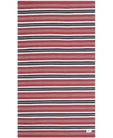 Lauren Ralph Lauren Leopold Stripe LRL2462E Red Outdoor Area Rug Collection