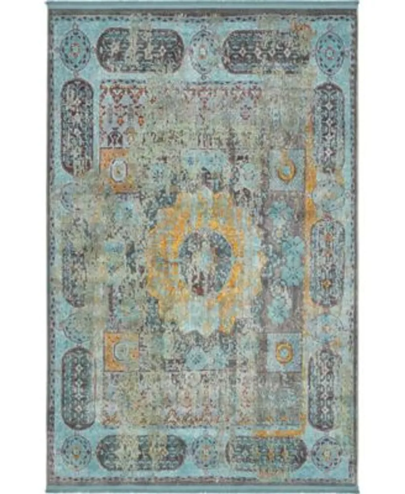 Bayshore Home Kenna Ken2 Blue Area Rug Collection