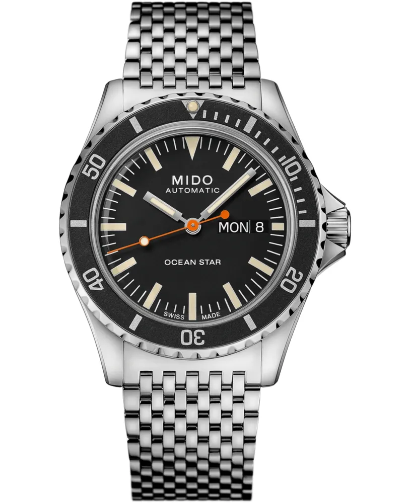 Mido Men's Swiss Automatic Ocean Star Tribute 75th Anniversary Stainless Steel Bracelet Watch 41mm