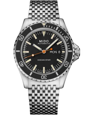 Mido Men's Swiss Automatic Ocean Star Tribute 75th Anniversary Stainless Steel Bracelet Watch 41mm