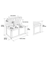 Badger Basket Hardwood Barrel Top Toy Chest