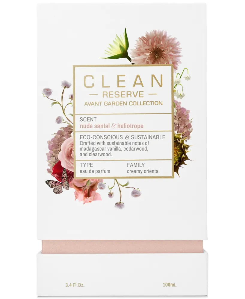 Clean Fragrance Avant Garden Nude Santal & Heliotrope Eau de Parfum, 3.4