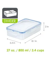 Lock n Lock Easy Essentials On the Go Divided Rectangular 27-Oz. Food Storage Container