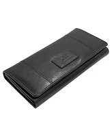Mancini Casablanca Collection Rfid Secure Ladies Trifold Wallet