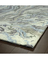 Kaleen Marble MBL04-17 Blue 3'6" x 5'6" Area Rug