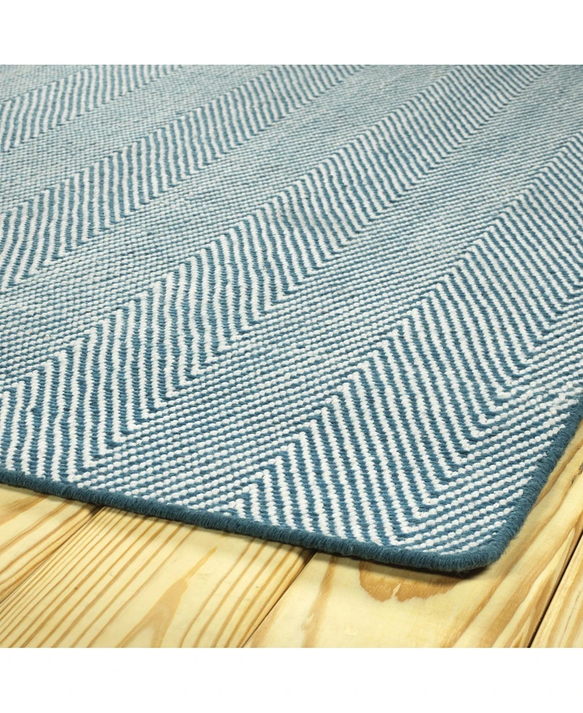 Kaleen Ziggy ZIG01-10 Denim 2' x 6' Runner Rug