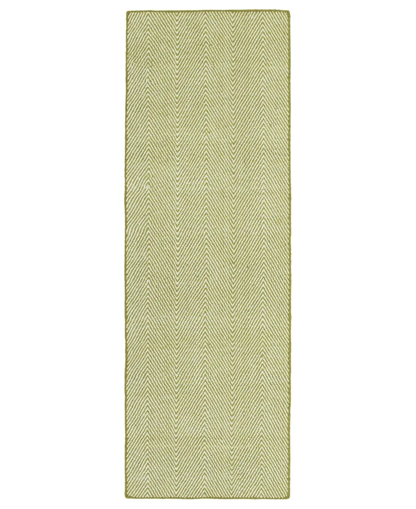 Kaleen Ziggy ZIG01-70 Wasabi 2' x 6' Runner Rug