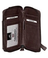 Mancini Casablanca Collection Rfid Secure Cell Phone Wallet
