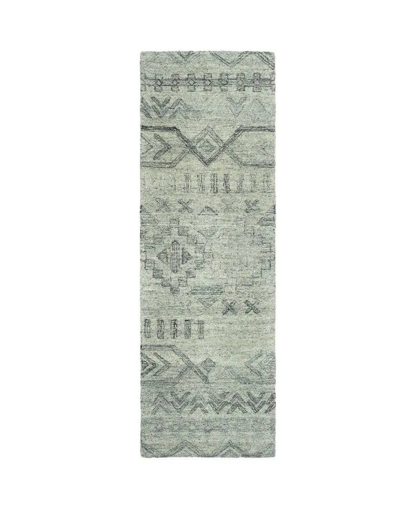 Kaleen Palladian PDN04-77 Silver 2'6" x 8' Runner Rug