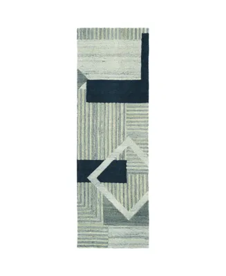 Kaleen Alzada ALZ04-17 Blue 2'6" x 8' Runner Rug