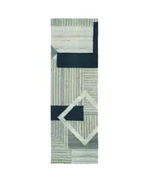 Kaleen Alzada ALZ04-17 Blue 2'6" x 8' Runner Rug