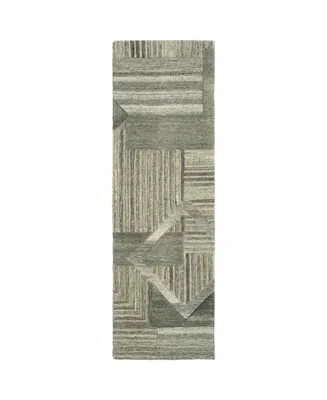 Kaleen Alzada ALZ04-49 Brown 2'6" x 8' Runner Rug