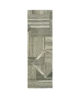 Kaleen Alzada ALZ04-49 Brown 2'6" x 8' Runner Rug