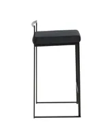 Fuji Black Counter Stool