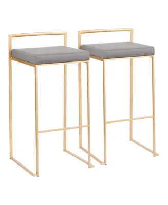 Fuji Gold Bar Stool, Set of 2