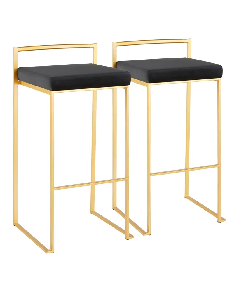 Fuji Gold Bar Stool, Set of 2