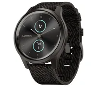 Unisex Vivomove 3 Style Black Nylon Strap Smart Watch 24.1mm