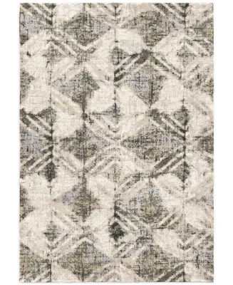 Orian Riverstone Maverick Cloud Gray 6'7" x 9'6" Area Rug