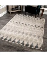 Orian Riverstone Laveen Cloud Gray 7'10" x 10'10" Area Rug