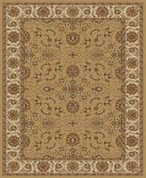 Closeout! Km Home 1592/1072/Beige Pesaro Beige 7'9" x 11' Area Rug