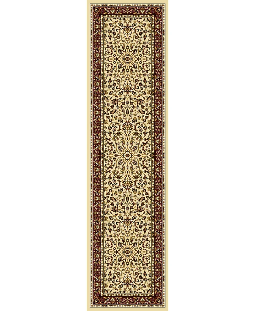 Closeout! Km Home 1318/1513/Ivory Navelli Ivory/ Cream 2'2" x 8' Runner Rug