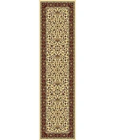 Closeout! Km Home 1318/1513/Ivory Navelli Ivory/ Cream 2'2" x 8' Runner Rug