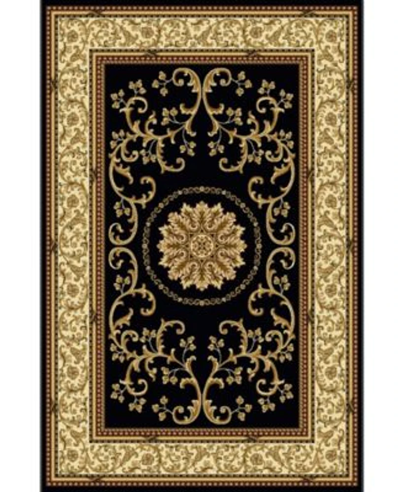 Closeout Km Home 1419 Navelli Black Area Rug Collection