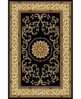 Closeout Km Home 1419 Navelli Black Area Rug Collection