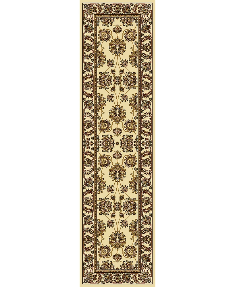 Closeout! Km Home 1330/1214/Ivory Navelli Ivory 2'2" x 8' Runner Rug
