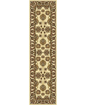 Closeout! Km Home 1330/1214/Ivory Navelli Ivory 2'2" x 8' Runner Rug