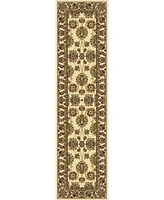 Closeout! Km Home 1330/1214/Ivory Navelli Ivory 2'2" x 8' Runner Rug