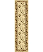 Closeout! Km Home 1427/1714/Ivory Navelli Ivory 2'2" x 8' Runner Rug