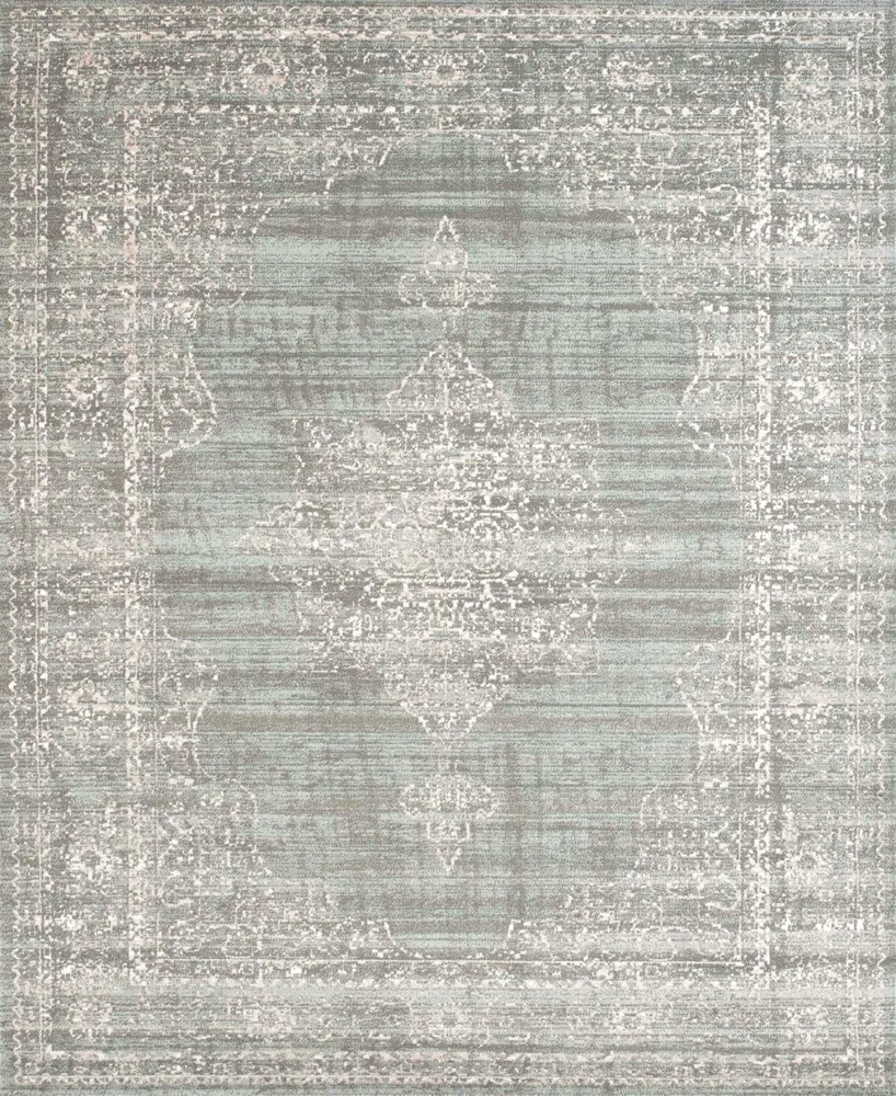Closeout! Km Home 3563/0051/Green Cantu Green 5'3" x 7'3" Area Rug