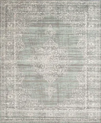 Closeout! Km Home 3563/0052/Green Cantu Green 7'10" x 10'6" Area Rug
