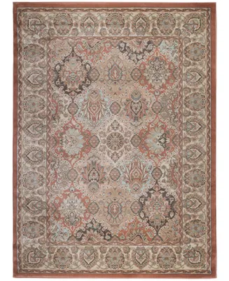 Closeout! Km Home /0021/Terracotta Gerola Red 5'3" x 7'3" Area Rug