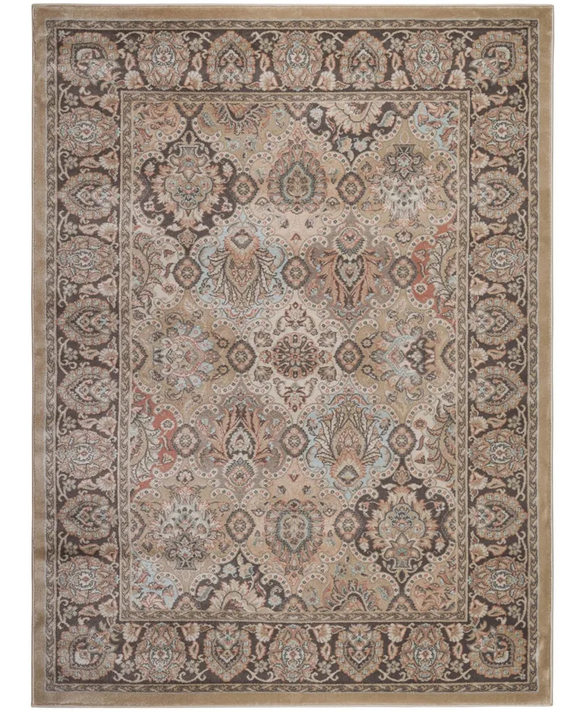 Closeout! Km Home 3802/0031/Beige Gerola Beige 5'3" x 7'3" Area Rug