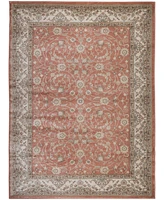 Closeout! Km Home 3810/0021/Terracotta Gerola Red 5'3" x 7'3" Area Rug