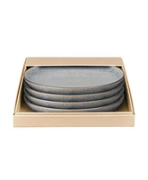 Denby Studio Grey 4 Piece Coupe Dinner Plate Set