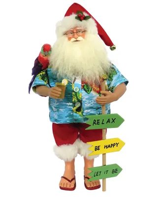 Santa's Workshop 15.5" Buffet Beach Santa Claus