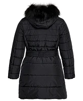 City Chic Women's Longline Puffer Jacket