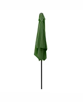 CorLiving 9ft Square Tilting Sand Grey Patio Umbrella