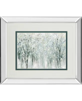 Classy Art Winter Mist by Carol Robinson Mirror Framed Print Wall Art - 34" x 40"