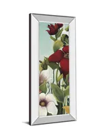 Classy Art Efflorescence by Maja Mirror Framed Print Wall Art - 18" x 42"