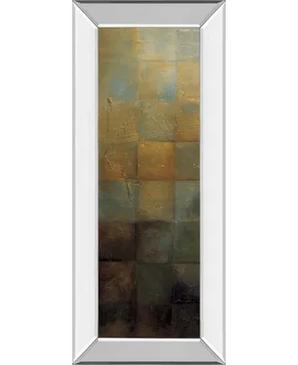 Classy Art Modra I by Pasion Mirror Framed Print Wall Art - 18" x 42"